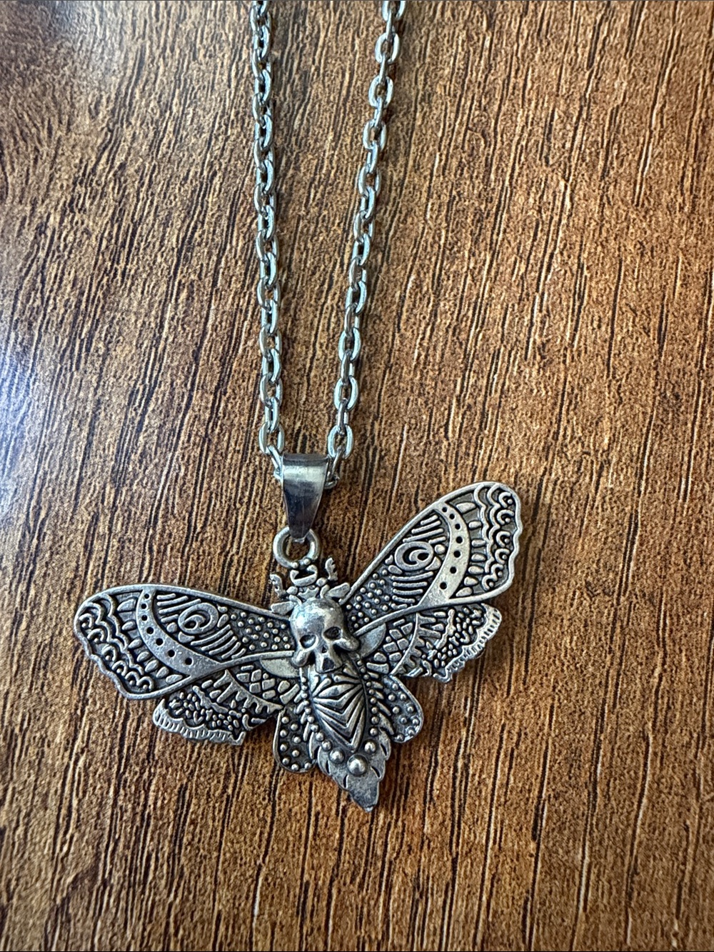 Darc Sport Silver Butterfly Pendant Necklace